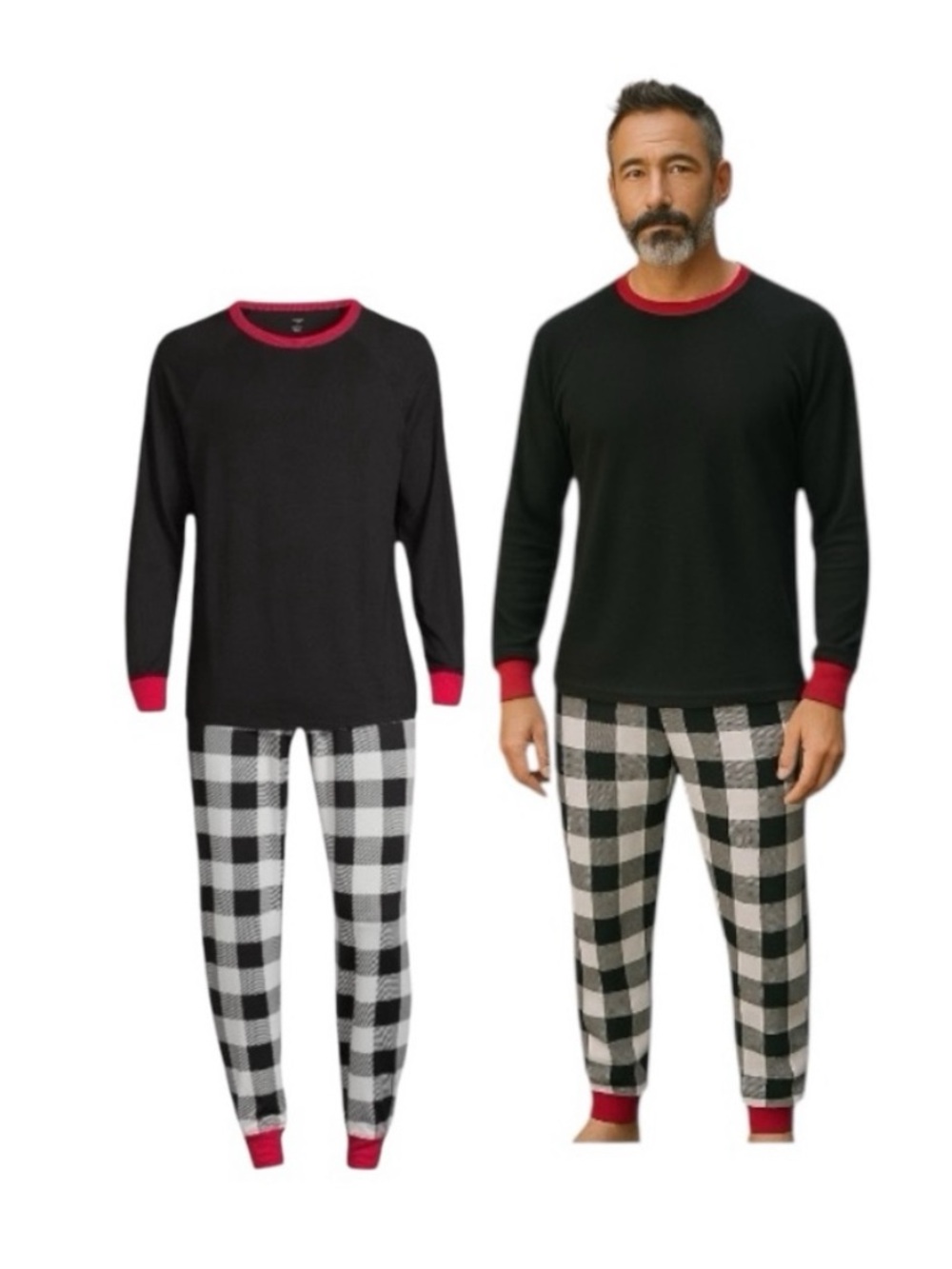 Holiday Time Men’s Plaid Pajamas